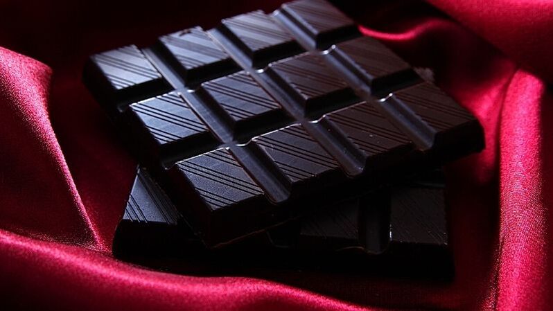 Chocolat noir dans le régime kéfir